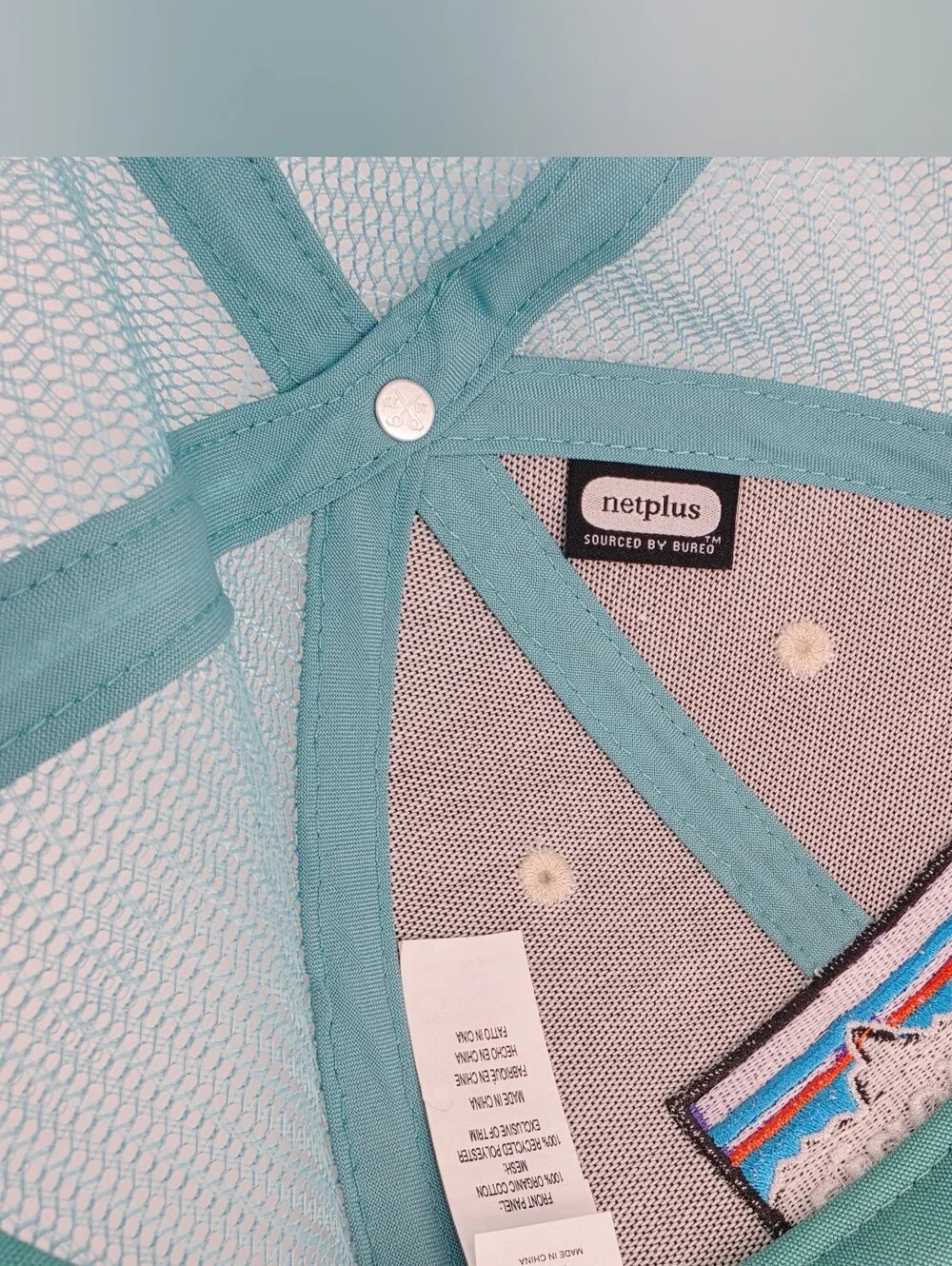Patagonia P-6 Logo LoPro Trucker Hat OS Pumice Teal